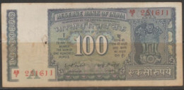 India 100 Rupees - OLD Note With Signature I.G.PATEL (1977-82) Used - Indien