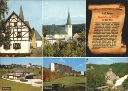 71990512 Manderscheid Eifel Kurhaus Eifelklinik Burgen Katholische Kirche Mander - Manderscheid