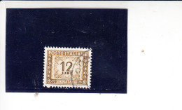 ITALIA  1947-54 - Sassone  T  105° - Taxe - Portomarken