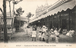 FRANCE - Royat - Etablissement Thermal Nouvelles Terrasses Du Casino - Animé - Carte Postale Ancienne - Royat