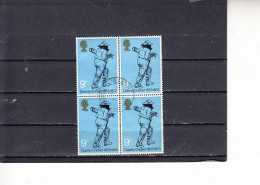 GRAN BRETAGNA  1973 - Unificato  686° (quartina)  - Cricket - Used Stamps