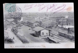 Cp, Chemin De Fer ,  Gare Avec Train, Vue Générale, 62, Berck-Plage, Voyagée 1905, Dos Simple - Gares - Avec Trains