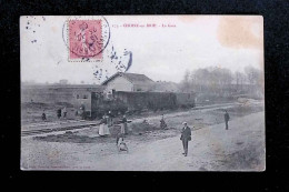Cp, Chemin De Fer ,  Gare Avec Train, 77, Choisy En Brie, Voyagée 1905 - Estaciones Con Trenes