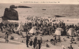 FRANCE - Biarritz (Côté Basque) - Le Bain à La Grande Plage - BR - Animé  - Carte Postale Ancienne - Biarritz