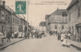 RONCHAMP EN HAUTE SAONE  LE CENTRE CYCLISTES  CPA CIRCULEE  TRES ANIMEE - Mélisey