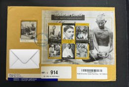 Tuvalu 150th Anniversary Of Mahatma Gandhi Commercial Registered Cover - Mahatma Gandhi