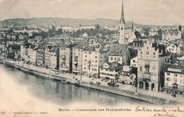 SUISSE - Zürich - Limmatquai Und Predigerkirche - Carte Postale Ancienne - Zürich
