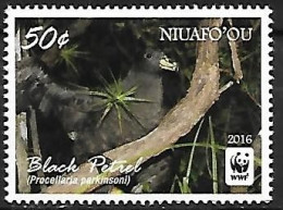Niuafo'ou  - MNH ** 2016 :  Black Petrel  -  Procellaria Parkinsoni - Marine Web-footed Birds