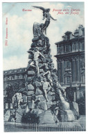 TORINO - Piazza  Della Statuto Mon. Del Frejus (carte Animée) - Lugares Y Plazas