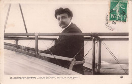 TRANSPORT - Locomotion Aérienne - Louis Blériot Sur Son Monoplan - Carte Postale Ancienne - Aviateurs