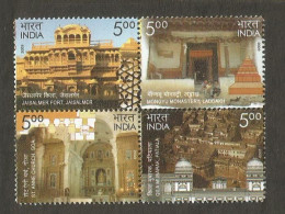 India 2009 Heritage Monuments Se-tenant Mint MNH Good Condition (PST - 130) - Neufs