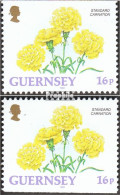 GB - Guernsey 561Do II,561Du II Postfrisch 1993 Blumen - Guernesey