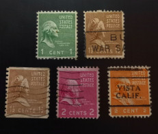 États-Unis 1938 -1939 Présidents Américains  Perforation: 11 X 10½ - Used Stamps