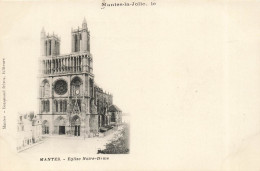 FRANCE - Mantes La Jolie - Vue Générale De L'église Notre Dame - Carte Postale Ancienne - Mantes La Jolie