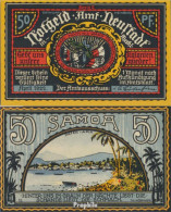 Neustadt Notgeld: 961.2 Bild 1 Samoa Gebraucht (III) 1922 50 Pfennig Neustadt Amt - Otros & Sin Clasificación