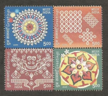 India 2009 Greetings Se-tenant Mint MNH Good Condition (PST - 136) - Ungebraucht