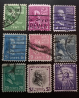 États-Unis 1938 -1954 Presidential Issue & Liberty Issue Perforation: 11 - Used Stamps