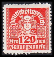 1920-1921. ÖSTERREICH. Zeitungsmarke, 1,20 Kronen PRIVATE Perforated Hinged. (Michel 309) - JF541494 - Ungebraucht