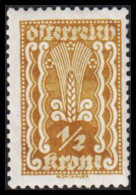 1922. ÖSTERREICH. ½ Krone Never Hinged. (Michel 360) - JF541512 - Ungebraucht