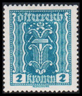 1922. ÖSTERREICH. 2 Kronen Hinged. (Michel 362) - JF541518 - Ungebraucht