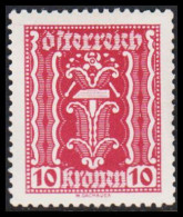 1922. ÖSTERREICH. 10 Kronen Never Hinged. (Michel 367) - JF541521 - Ungebraucht