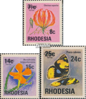 Rhodesien 172-174 (kompl.Ausg.) Postfrisch 1976 Aufdruckausgabe - Rhodesien (1964-1980)