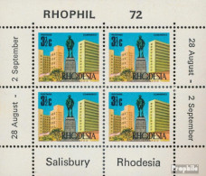 Rhodesien Block4 Postfrisch 1972 Briefmarkenausstellung - Rhodésie (1964-1980)