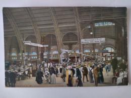 Frankfurt A. M, Hauptbahnhof, Querbahnsteig, Belebt, 1910 - Frankfurt A. Main