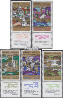 Israel 425-429 Mit Tab (kompl.Ausg.) Postfrisch 1968 Jerusalem - Unused Stamps (without Tabs)