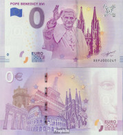 Vatikanstadt Souvenirschein Papst Benedikt XVI. Bankfrisch 2019 0 Euro Papst Benedikt XVI. - Vaticano (Ciudad Del)