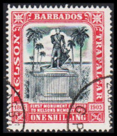1906. BARBADOS. Trafalgar ONE SHILLING. (MICHEL 75) - JF541582 - Barbados (...-1966)
