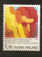 Finlande Finland 1981 N° 852 ** Année Des Handicapés, Logo, Lauriers, Santé, Médecine, Main - Ungebraucht