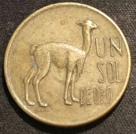 PEROU - PERU - 1 SOL DE ORO 1971 - KM 248 - Lama - PAREJA - Peru