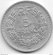 *france 5 Francs 1949 B  Km 888B.2      Xf+/ms60 - 5 Francs