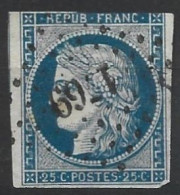 France 1849 Type Cérès Oblitéré N° 4 - 1849-1850 Cérès