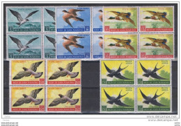 SAN  MARINO:  1959  P.A.  FAUNA  AVICOLA  -  S. CPL.5  VALORI  BL. 4  N. -  SASS. 122/26 - Airmail