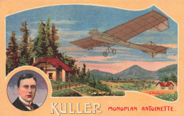 KULLER * CPA Illustrateur V. MELLONE * Aviation Aviateur Avion Monoplan Antoinette * Publicité Belle Jardinière Lille - Piloten