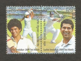 India 2013 200th Test Match Sachin Tendulkar Se-tenant Mint MNH Good Condition (PST - 153) - Neufs