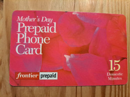 Prepaid Phonecard USA, Frontier Communications - Mother's Day, Flower - Otros & Sin Clasificación