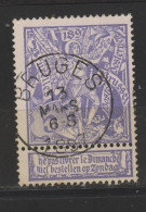 COB 71 Oblitération Centrale BRUGES - 1894-1896 Tentoonstellingen