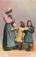 FANTAISIES - Femme Et Petites Filles - Le Goûter Des Enfants Dans La Sarthe - Carte Postale Ancienne - Andere & Zonder Classificatie