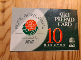 Prepaid Phonecard USA, AT&T - Rose Bowl Game - AT&T