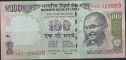 India 100 Rupees - FANCY NUMBER/-Solid No./ (888888) Note- . UNC Condition - India