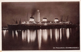 FRANCE - Le Havre - Le Paquebot "Normandie" - Carte Postale Ancienne - Haven
