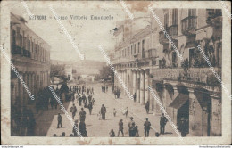 Bg107 Cartolina Crotone Corso Vittorio Emanuele 1921 - Crotone