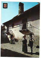 PAREJAS DE ANSOTANOS EN TRAJE TIPICO / COUPLES OF ANSOTANOS IN TYPICAL COSTUME.- ANSO - HUESCA.- ( ESPAÑA ) - Huesca