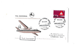 Vol Inaugural Luxembourg-Saarbruck.1970.Vol Annulé - Storia Postale