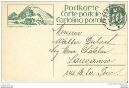 22 - 49 - Entier Postal Avec Illustration Berghaus - Jungfraujoch - Cachet à Date Schwarzenburg 1925 - Entiers Postaux