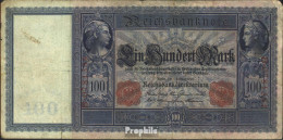 Deutsches Reich Rosenbg: 35 Gebraucht (III) 1908 100 Mark Flottenhunderter - 100 Mark