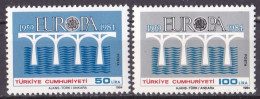 Türkei Satz Von 1984 **/MNH (A3-58) - Nuovi